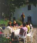 Fr�hst�ck unter dem Kirschbaum