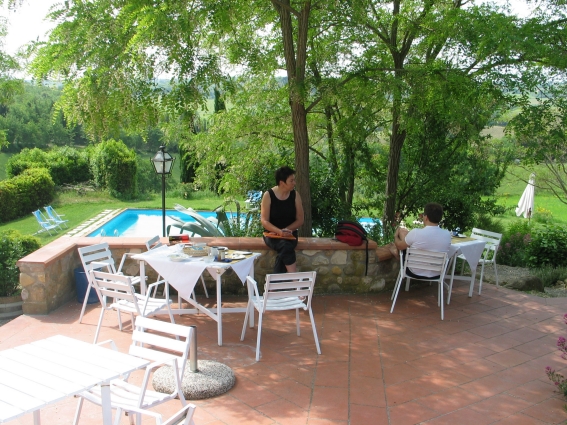Terrasse vor dem Schulungsraum